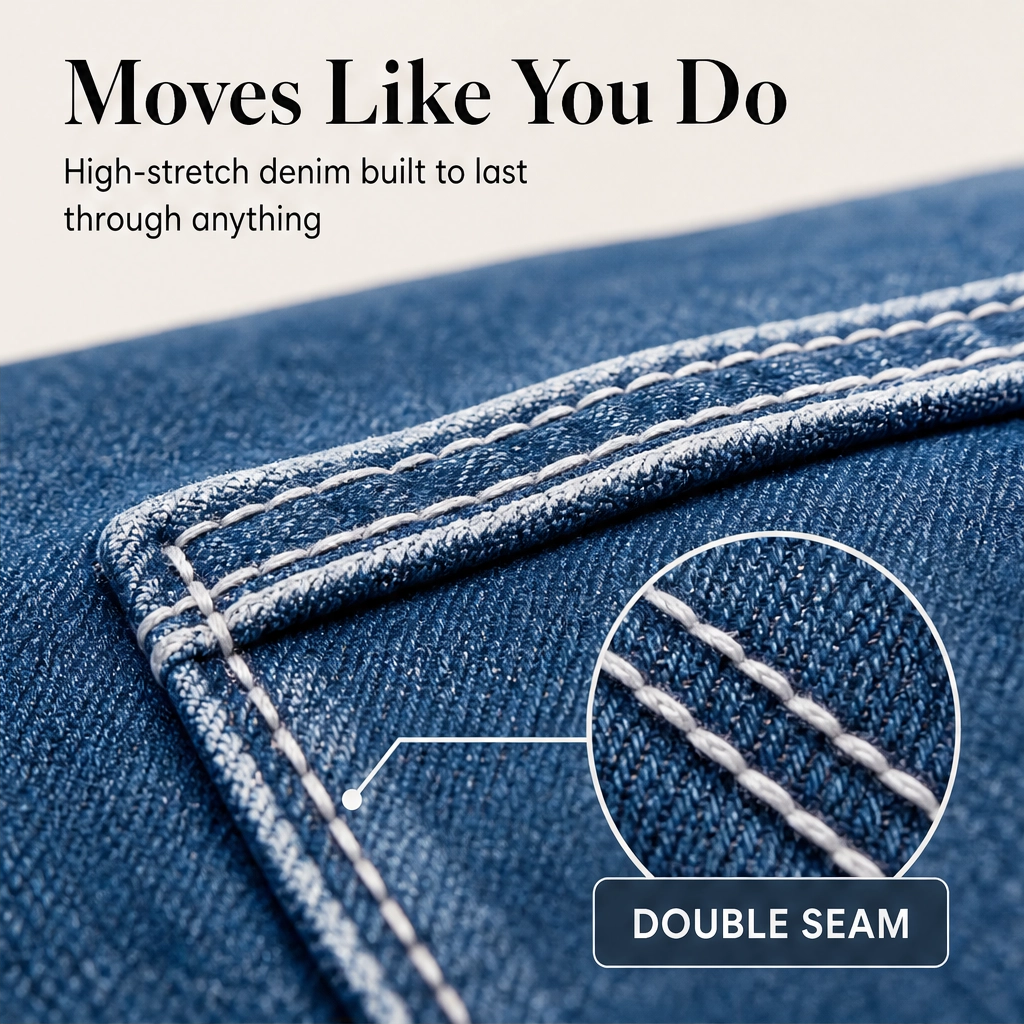 Foundry – High-Stretch Double-Stitched Men&