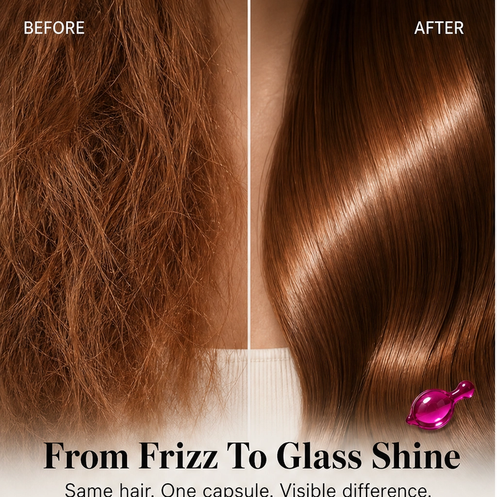 Tressara – Argan &amp; Rosehip Hair Oil Capsules for Silky, Frizz-Free Shine + 1+1 FREE