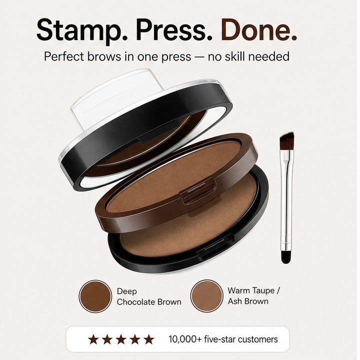Archelle – Waterproof Adjustable Brow Stamp Kit with Two-Tone Powder &amp; Brush + BUY 1 PICK 1
