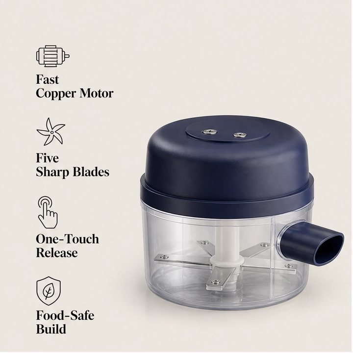Zestwell – Rechargeable 5-Blade Electric Fruit &amp; Garlic Peeler + 50% OFF