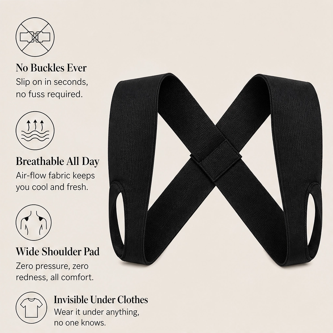 Spanwell – One-Piece Slip-On Posture Support Strap, Unisex + 50% OFF