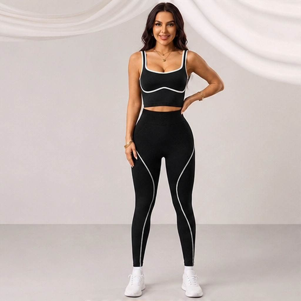 Sculptform – Contour Seam Tummy Control Sports Bra &amp; Leggings Set + 50% OFF