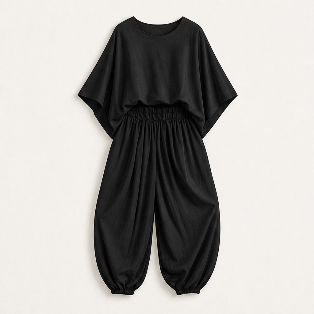 Rivelle – Batwing Top &amp; Wide-Leg Two-Piece Lounge Set + 50% OFF