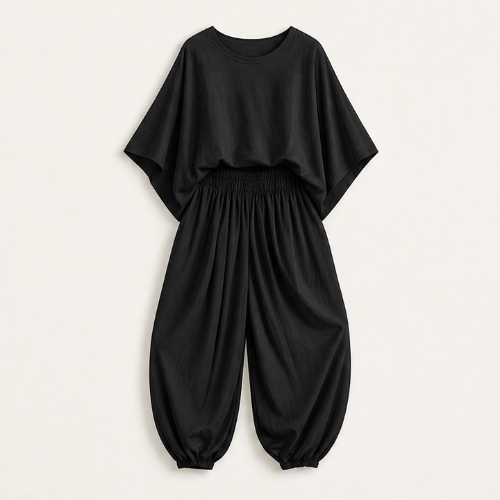 Rivelle – Batwing Top &amp; Wide-Leg Two-Piece Lounge Set + 50% OFF