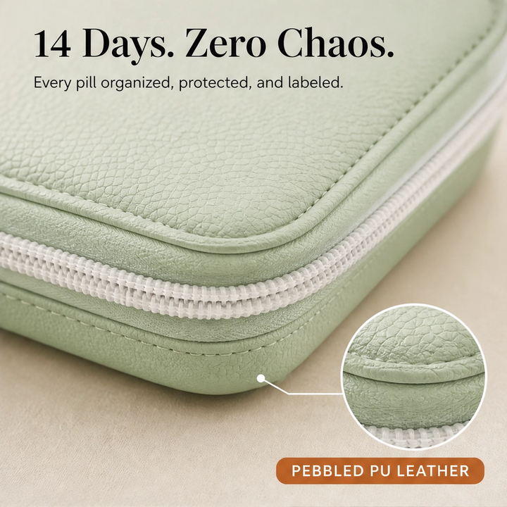 Sagevault – Waterproof 14-Pouch Binder Pill &amp; Vitamin Organizer for Travel + 50% OFF