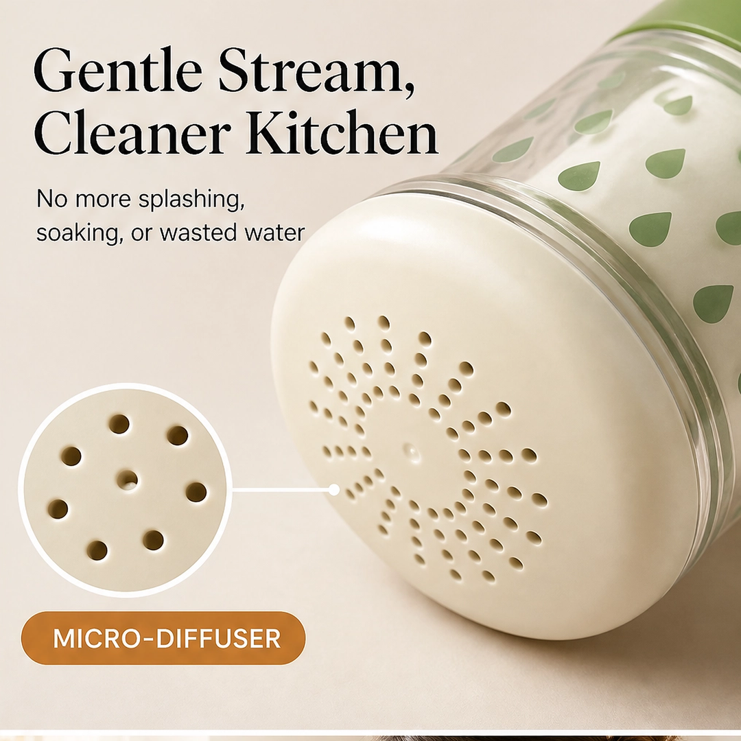 Rinsewell – 360° Splash-Reducing Faucet Filter Attachment + 50% OFF