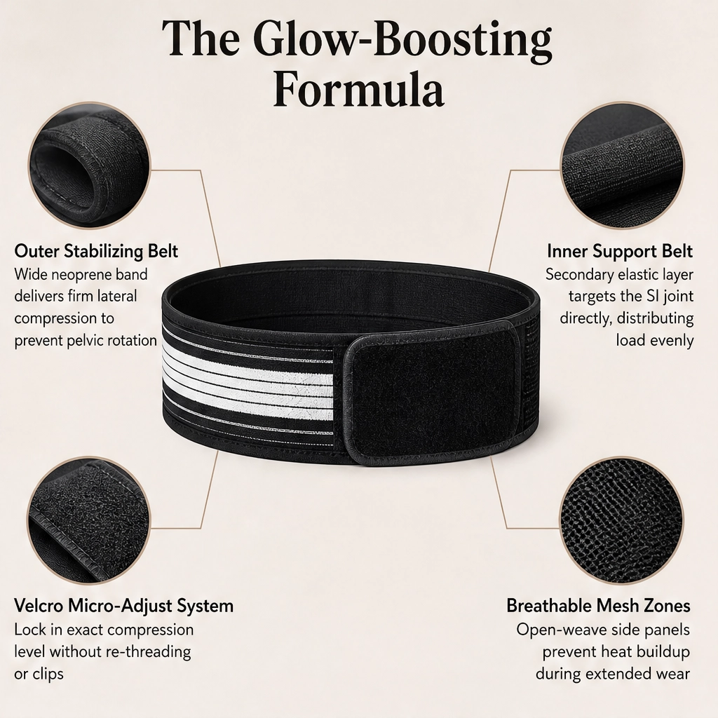 Steadwell – Dual-Belt Adjustable Compression Support Belt + 50% OFF
