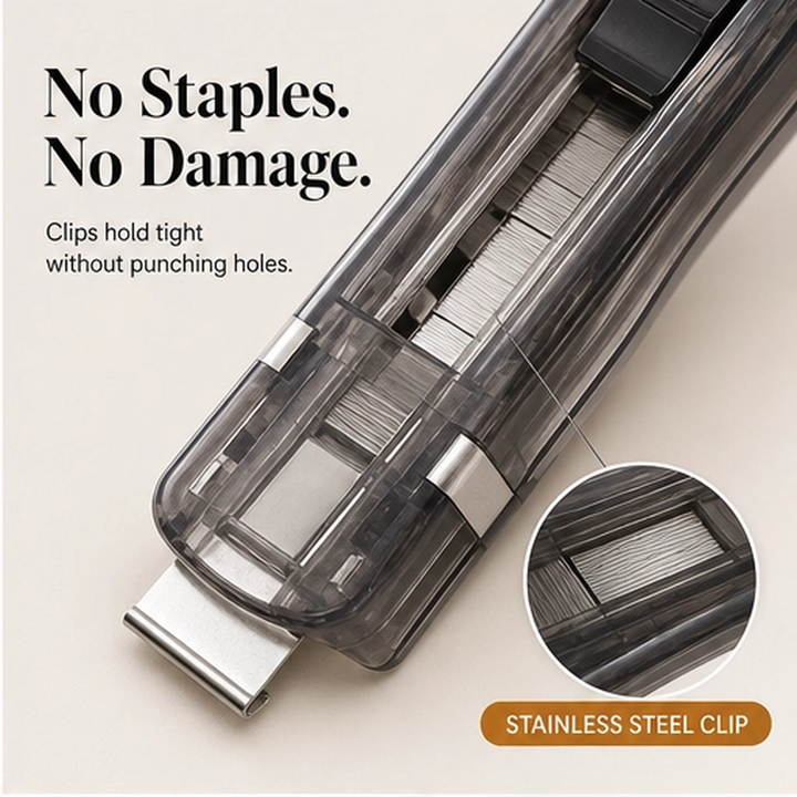 Stackwell – Reusable No-Damage Paper Clip Dispenser + 50% OFF