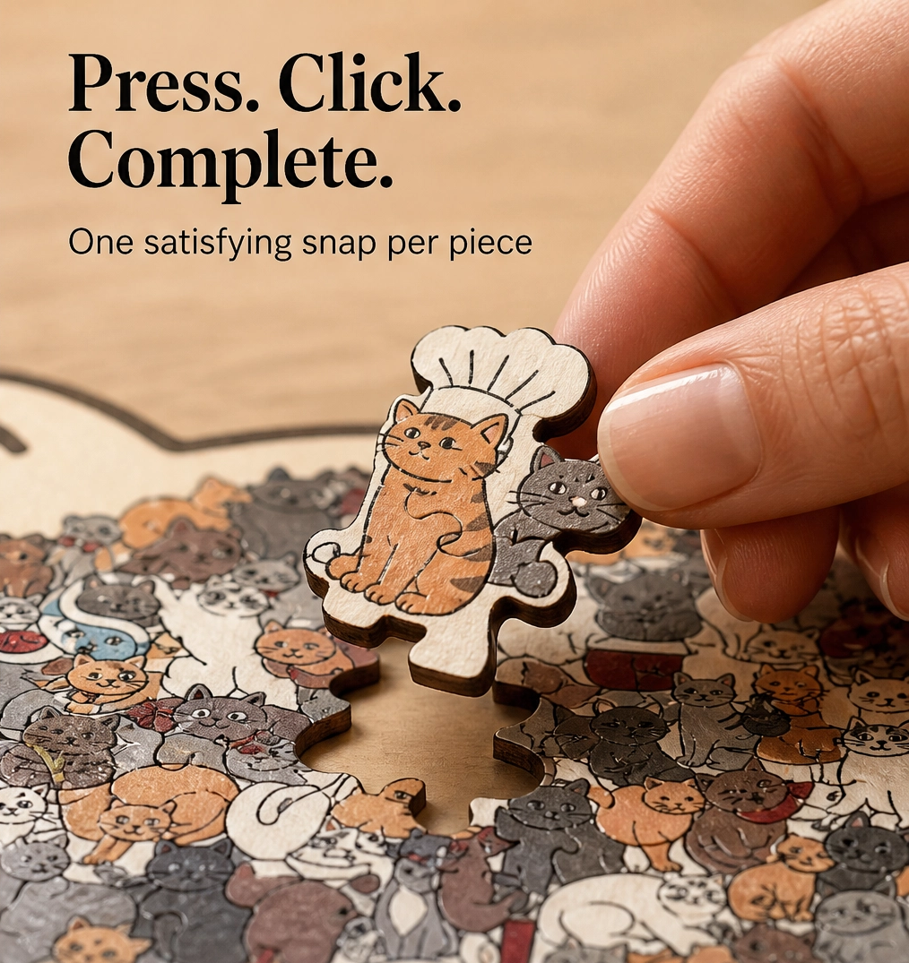 Birchpaw – Wooden Cat &amp; Dog Puzzle with Display Stand + 50% OFF