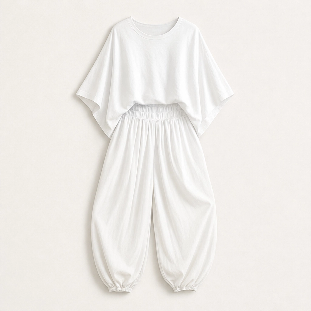 Rivelle – Batwing Top &amp; Wide-Leg Two-Piece Lounge Set + 50% OFF