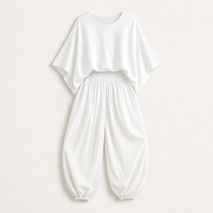 Rivelle – Batwing Top &amp; Wide-Leg Two-Piece Lounge Set + 50% OFF