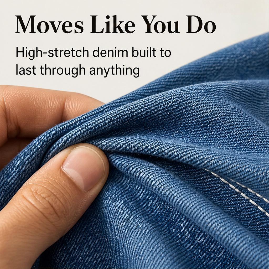 Foundry – High-Stretch Double-Stitched Men&
