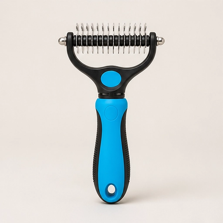 Furrow – Double-Sided Undercoat Rake &amp; Dematting Brush for Dogs and Cats + 50% OFF