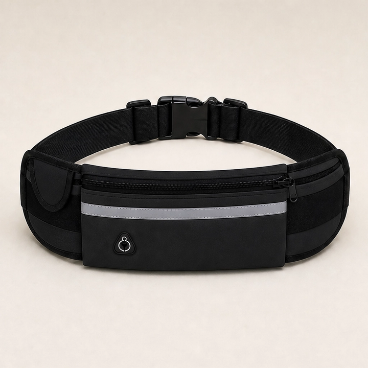 Paceholm – Bounce-Free Running Belt with Bottle Holder &amp; Reflective Strip + 50% OFF