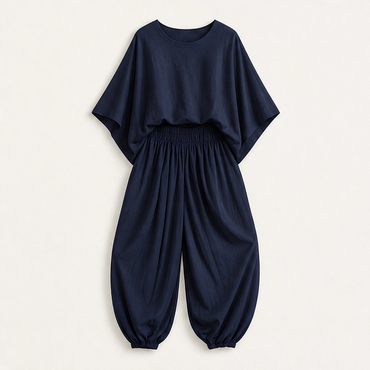 Rivelle – Batwing Top &amp; Wide-Leg Two-Piece Lounge Set + 50% OFF