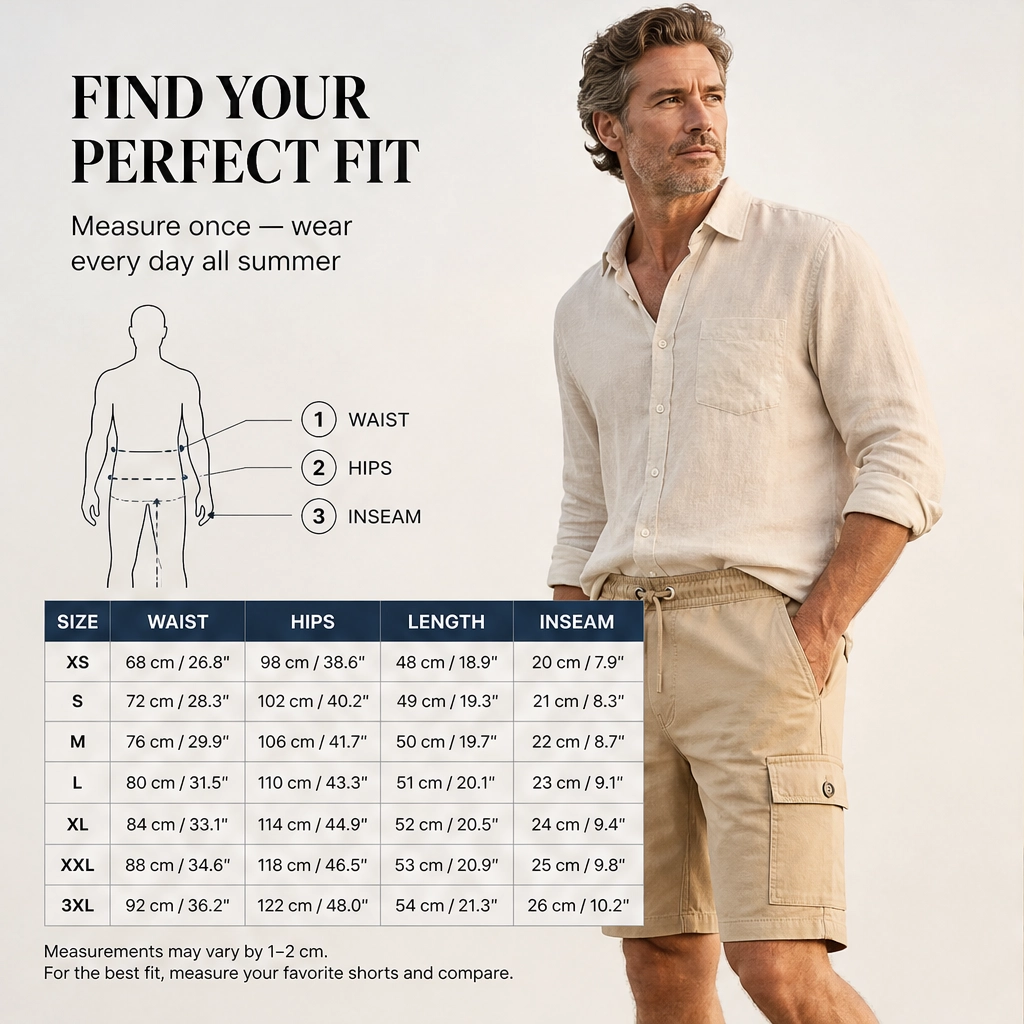 Ridgeline – Lightweight Breathable Cargo Shorts with Secure Zip Pockets + 50% OFF