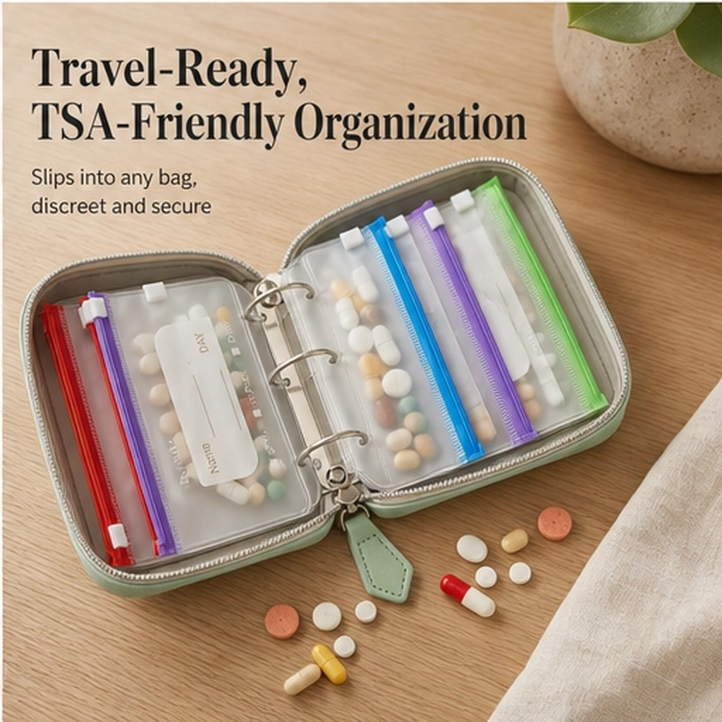 Stowden – Waterproof Travel Pill Organizer with 14 Removable Pouches + 50% OFF