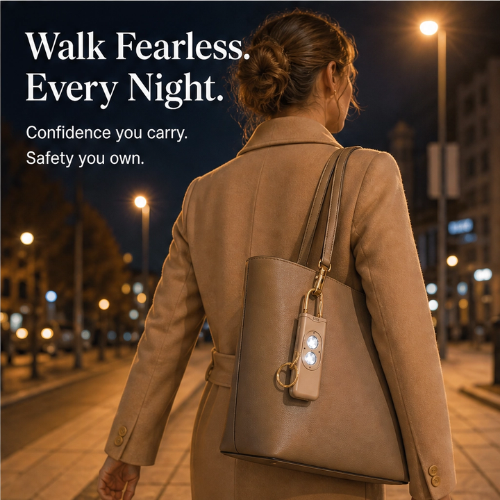 Keyward – 130dB Siren, Dual LED Light &amp; USB Rechargeable Safety Alarm Keychain + 1+1 FREE