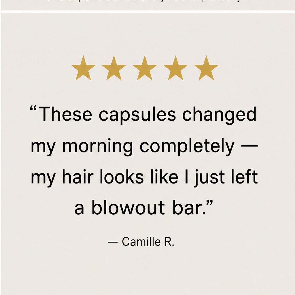 Tressara – Argan &amp; Rosehip Hair Oil Capsules for Silky, Frizz-Free Shine + 1+1 FREE