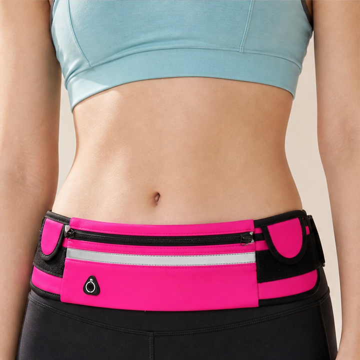 Paceholm – Bounce-Free Running Belt with Bottle Holder &amp; Reflective Strip + 50% OFF