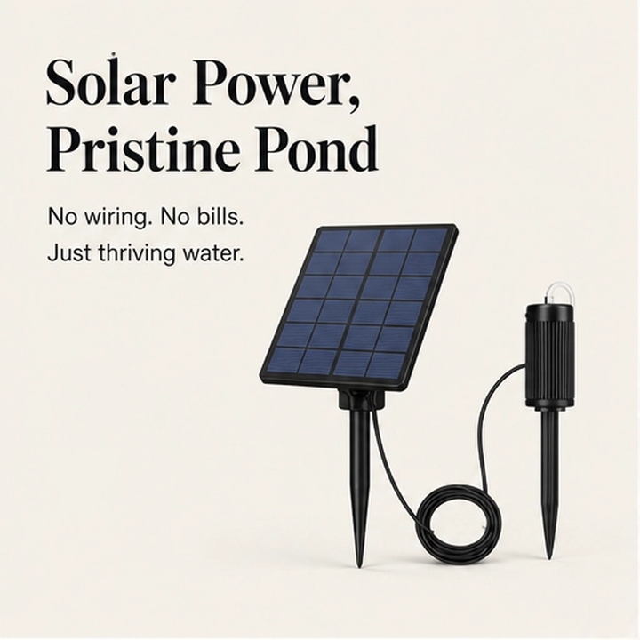 Fernbrook – Solar Powered Wire-Free Pond Aerator + 50% OFF