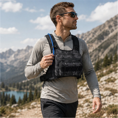 Flintrek – Hands-Free Hydration Chest Rig with 2L Bladder & Front Storage + 50% OFF