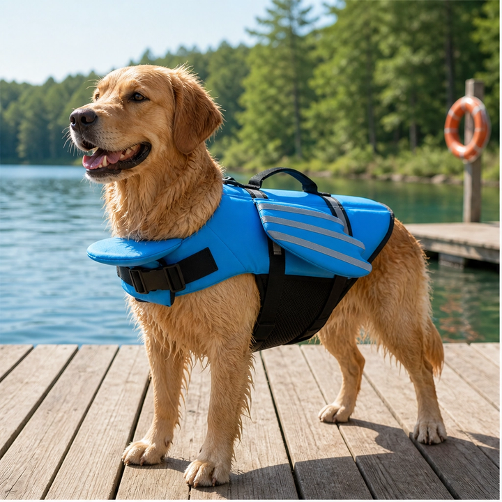 Seraphin – Angel Wing Dog Life Jacket with Head Float &amp; Rescue Handle + 50% OFF