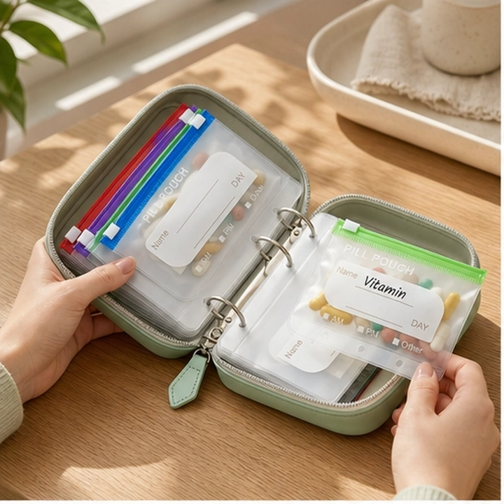 Stowden – Waterproof Travel Pill Organizer with 14 Removable Pouches + 50% OFF