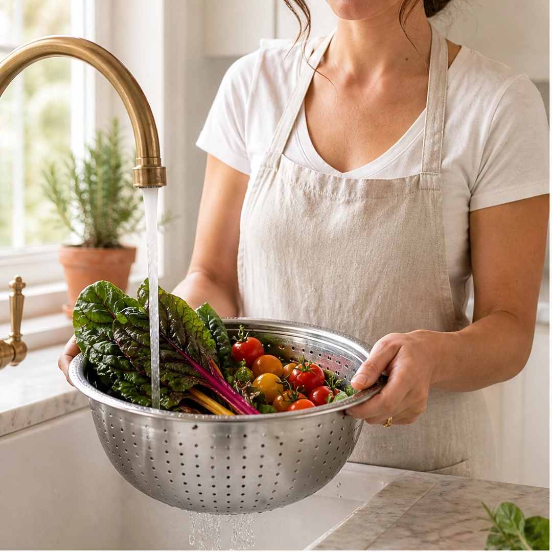 Prepwell – 3-in-1 Stainless Steel Basin with Grater Lid &amp; Drain Basket + 50% OFF