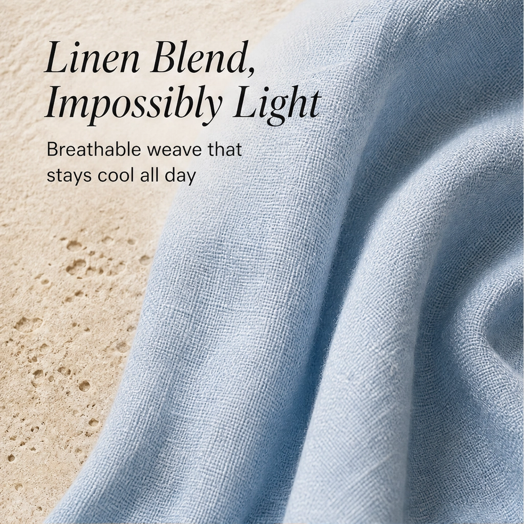 Amalfaine – Linen-Blend Draped Wrap Maxi Dress with Pockets + 50% OFF