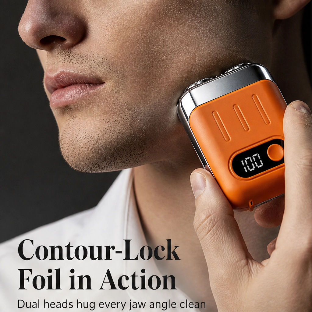 Flintcrest – Pocket-Size Rotary Electric Shaver with Magnetic Head + 50% OFF