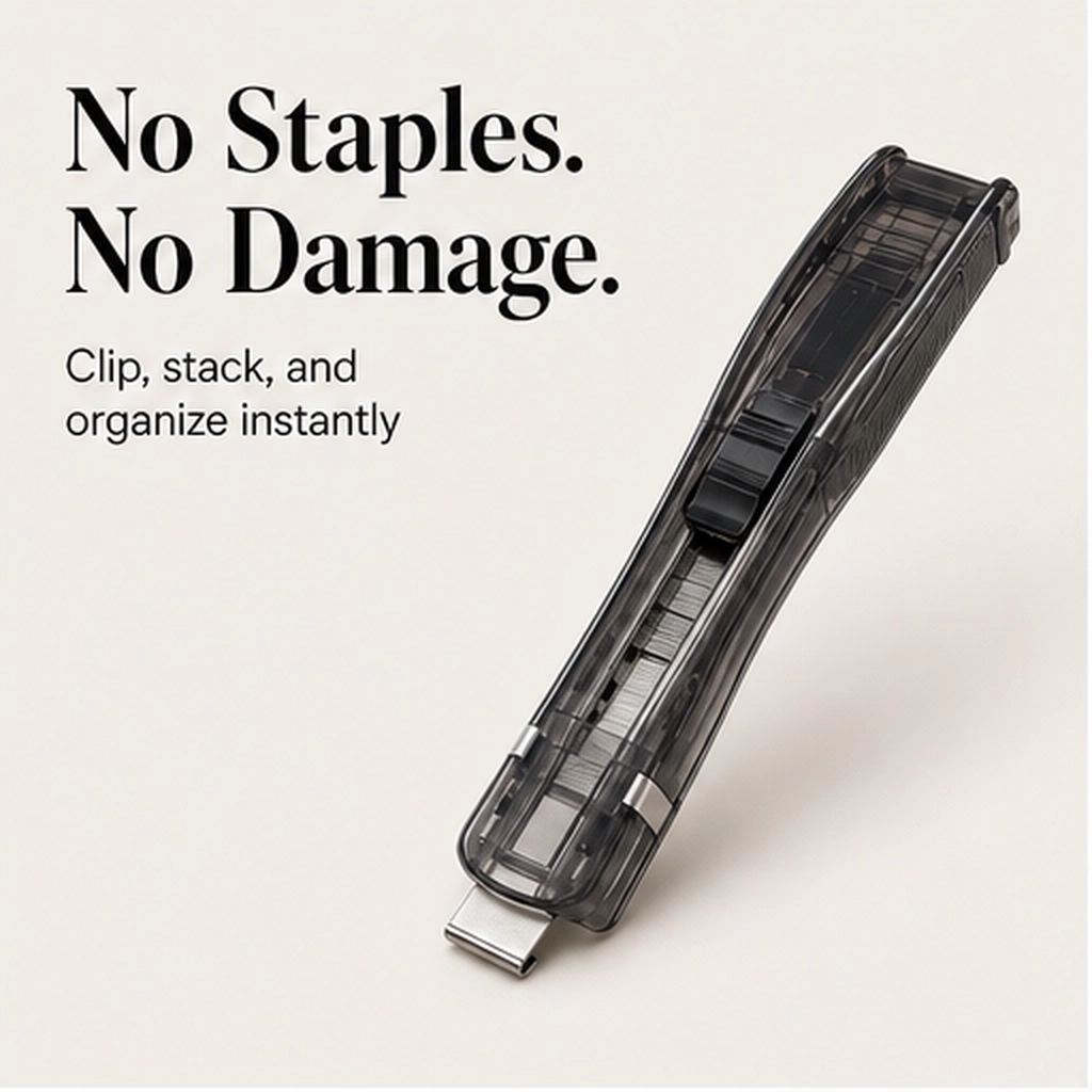 Stackwell – Reusable No-Damage Paper Clip Dispenser + 50% OFF