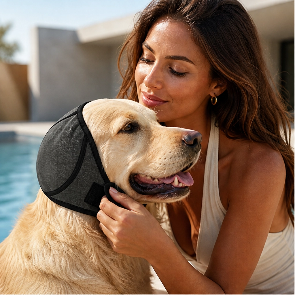 Hushpaw – Calming Waterproof Neoprene Dog Ear Hoodie + 1+1 FREE