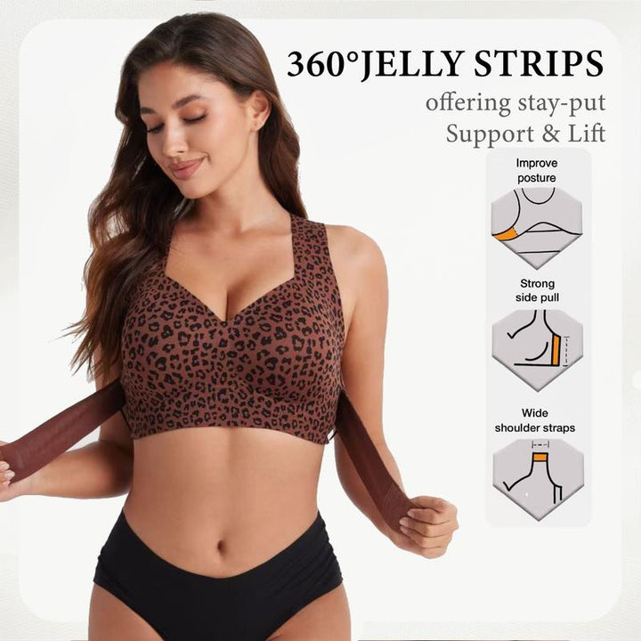 Arcelle – Front-Closure Cross-Back Wireless Posture Bra + 50% OFF