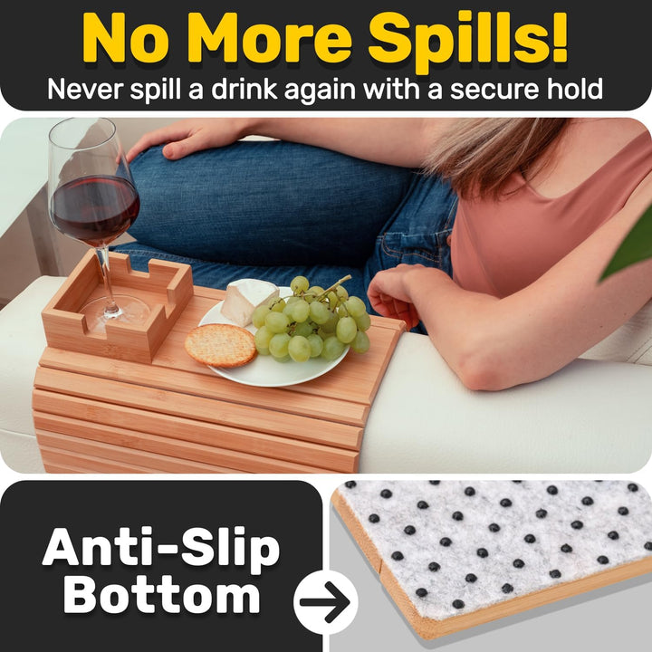 The CouchCaddy - No Spills, Total Relaxation + 50% OFF