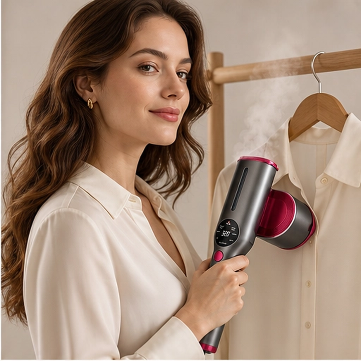 Linsten – 5-Second Heat 2-in-1 Handheld Steam Iron &amp; Garment Steamer + 50% OFF