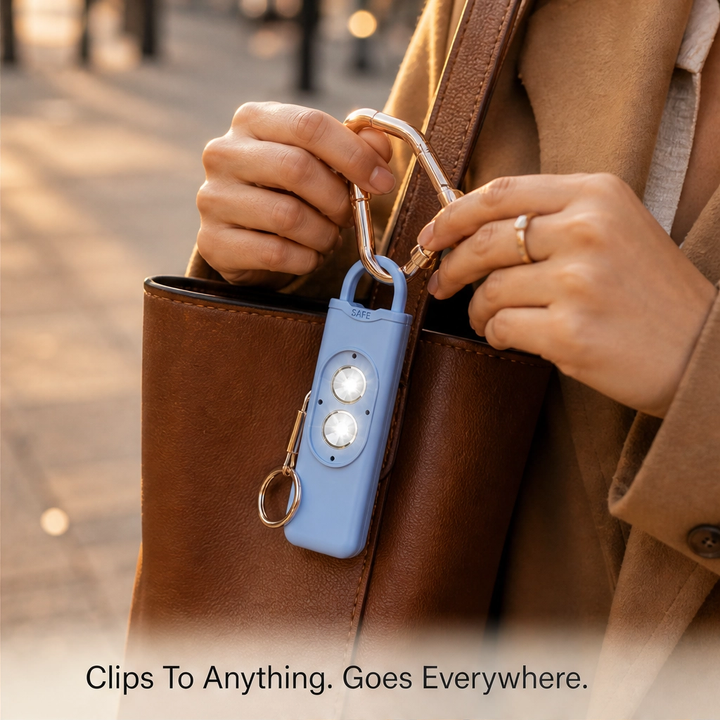Keyward – 130dB Siren, Dual LED Light &amp; USB Rechargeable Safety Alarm Keychain + 1+1 FREE