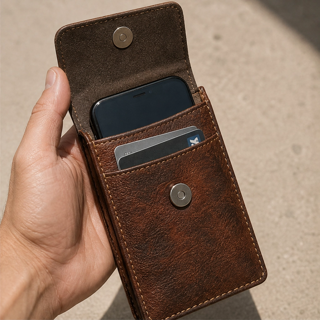 Latchford – Magnetic Belt Holster with Card Slot for Phones up to 6.3" + 50% OFF