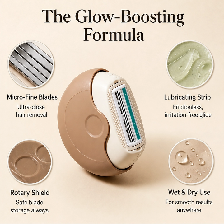 Velsa – Twist-Cover 3-Blade Travel Razor for Wet &amp; Dry Use + 50% OFF