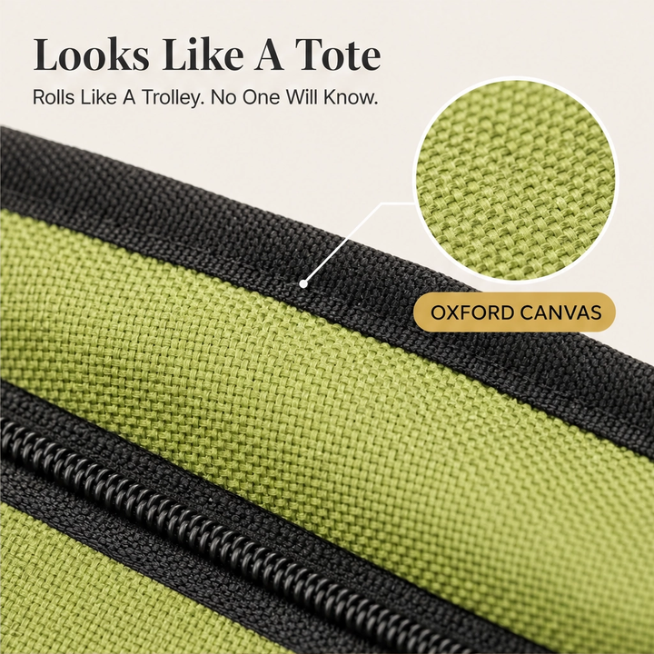 Cartelle – Foldable Rolling Tote with Hidden Wheels Shopping Trolley + 50% OFF