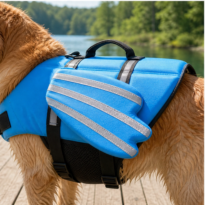 Seraphin – Angel Wing Dog Life Jacket with Head Float &amp; Rescue Handle + 50% OFF