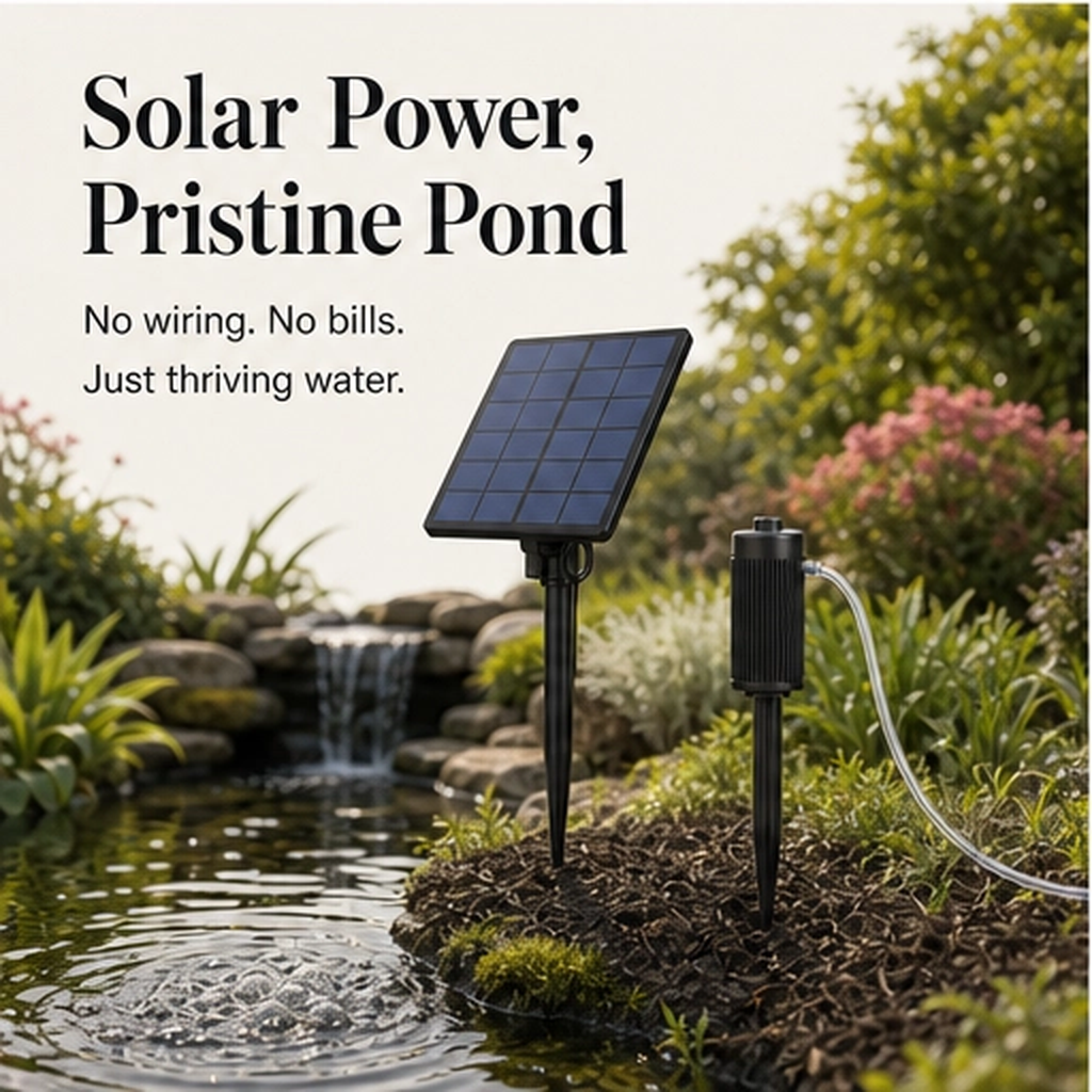 Fernbrook – Solar Powered Wire-Free Pond Aerator + 50% OFF