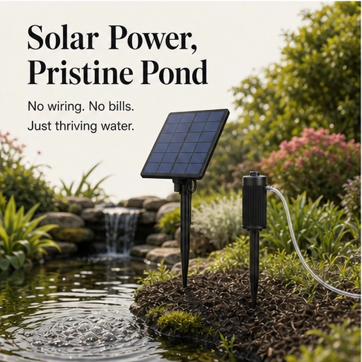 Fernbrook – Solar Powered Wire-Free Pond Aerator + 50% OFF