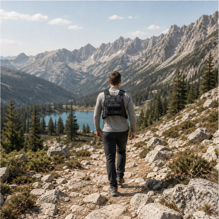 Flintrek – Hands-Free Hydration Chest Rig with 2L Bladder &amp; Front Storage + 50% OFF