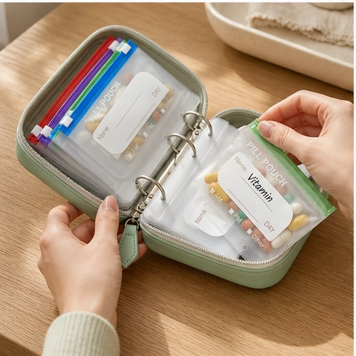 Stowden – Waterproof Travel Pill Organizer with 14 Removable Pouches + 50% OFF