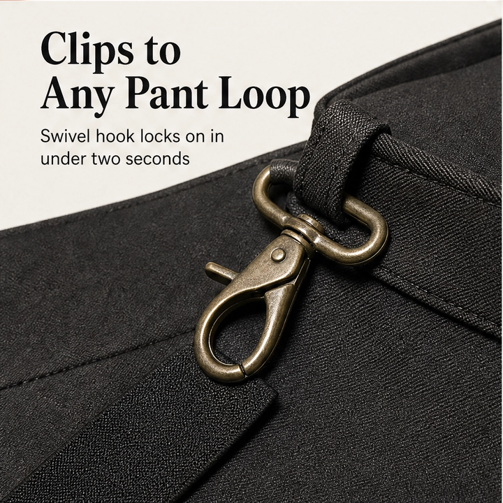 Bracewell – X-Back Hook-Clip Suspenders with Antique Bronze Buckles + 50% OFF