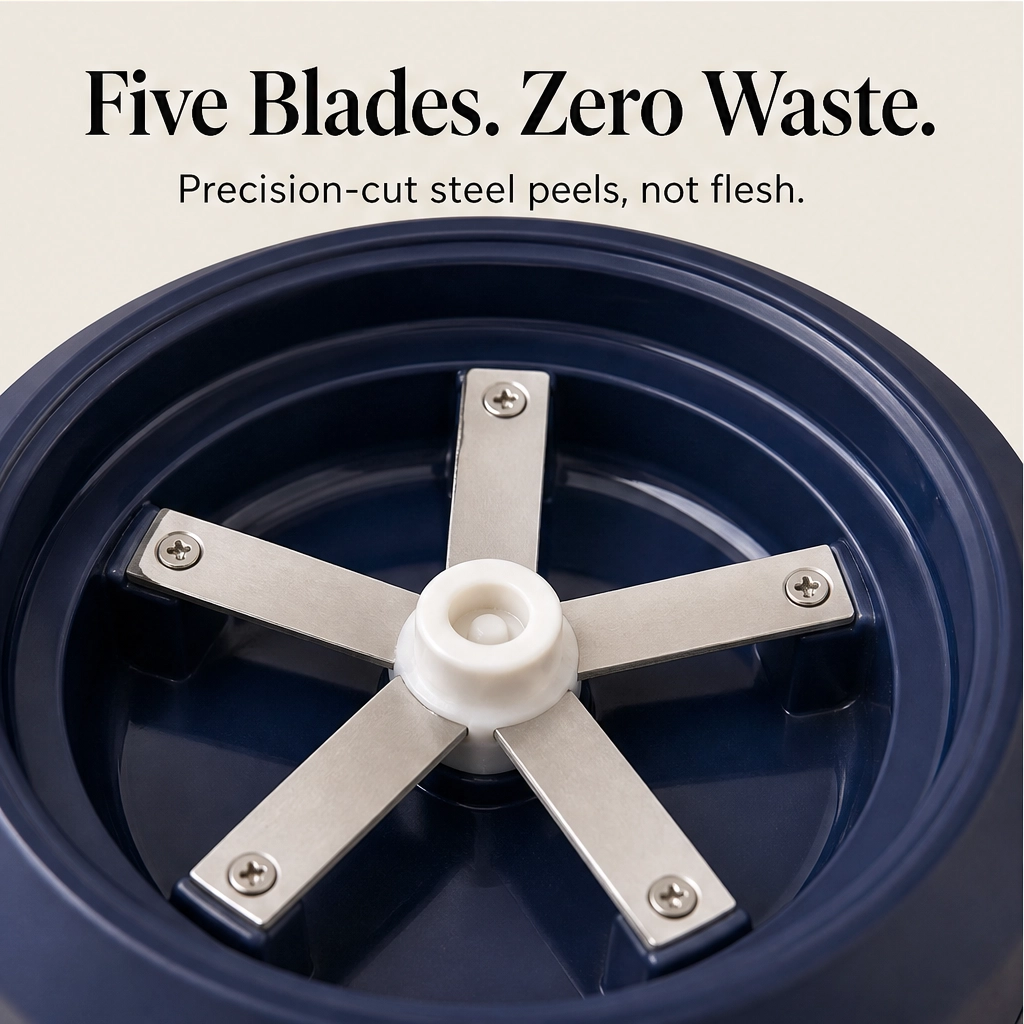 Zestwell – Rechargeable 5-Blade Electric Fruit &amp; Garlic Peeler + 50% OFF