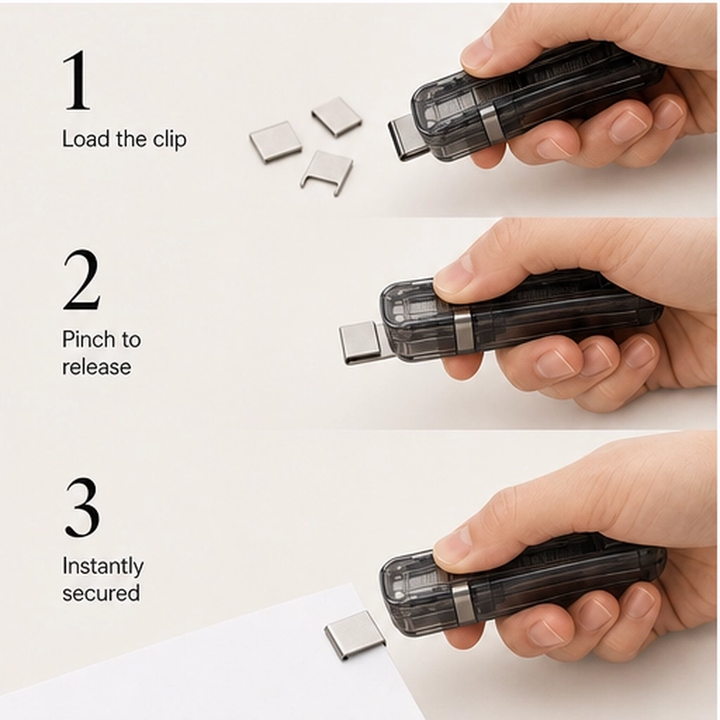Stackwell – Reusable No-Damage Paper Clip Dispenser + 50% OFF