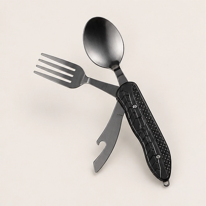 Emberwick – Folding 4-in-1 Stainless Steel Camp Cutlery Set + 50% OFF