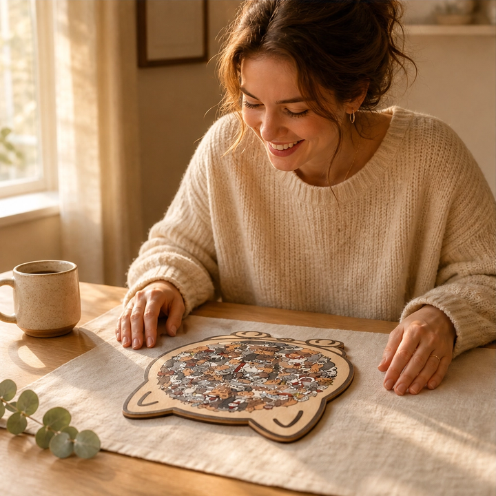 Birchpaw – Wooden Cat &amp; Dog Puzzle with Display Stand + 50% OFF